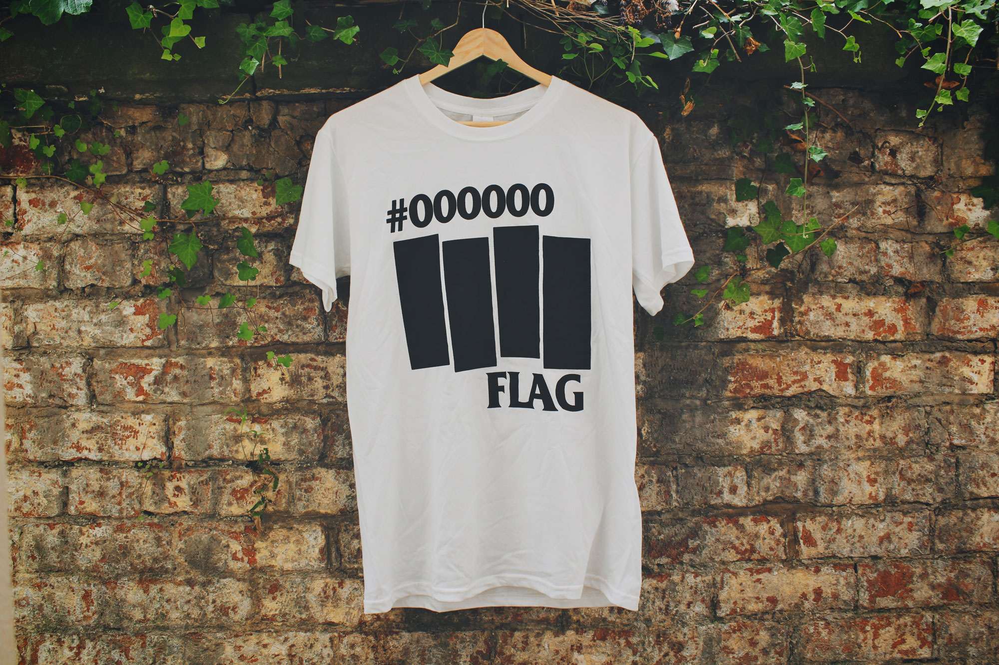 #000000 Flag t-shirt